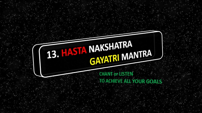 Hasta Nakshatra Gayatri Mantra